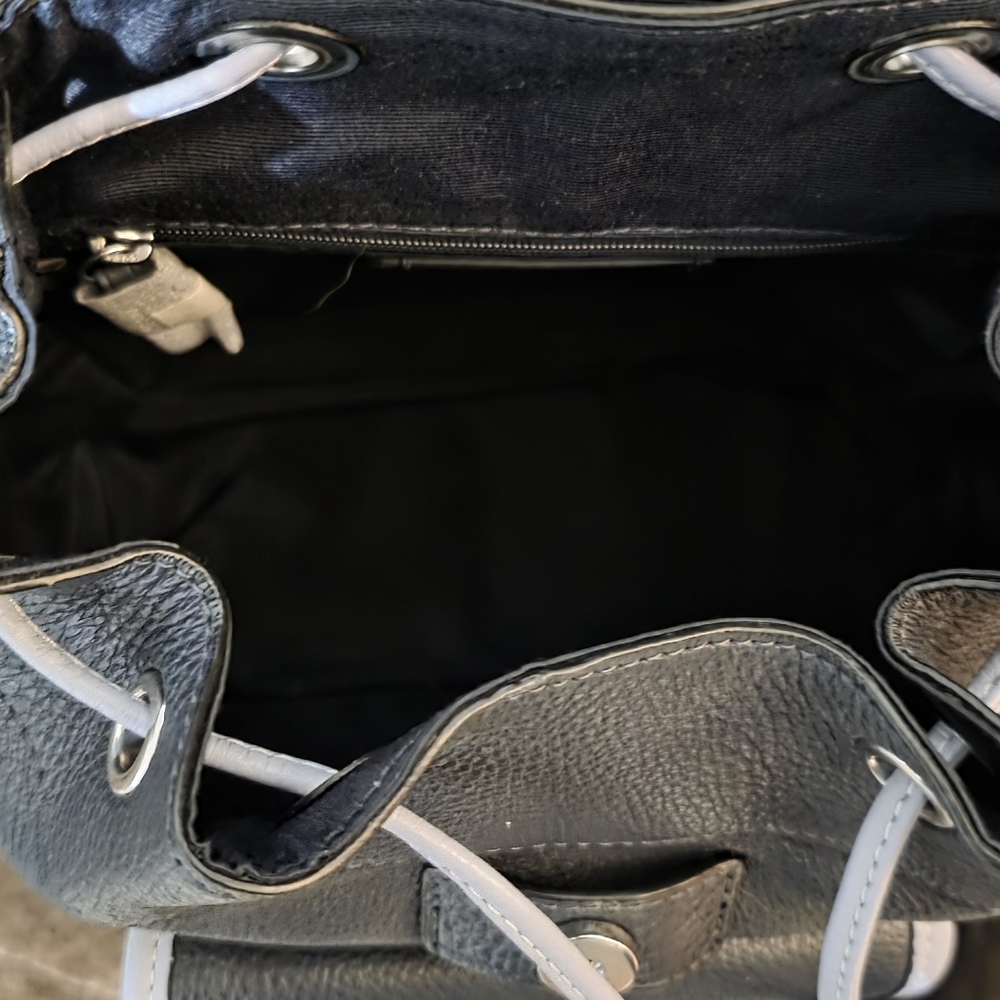 Brand New Without Tags Coach Pennie Leather Mini Bookbag Backpack Navy - Picture 10 of 16